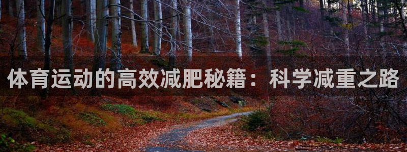 三亿体育登录：体育运动的高效减肥秘籍：科学减重之路